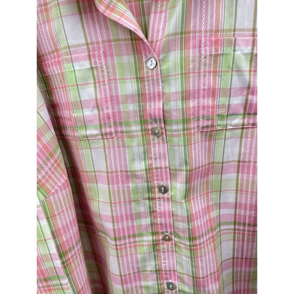 ALFRED DUNNER MIAMI BEACH WOMEN'S 3/4 Sleeve Fit Button-Down Shirt 3X - Picture 11 of 16